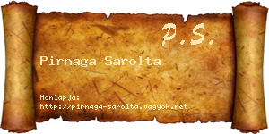 Pirnaga Sarolta névjegykártya