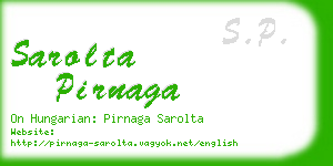 sarolta pirnaga business card